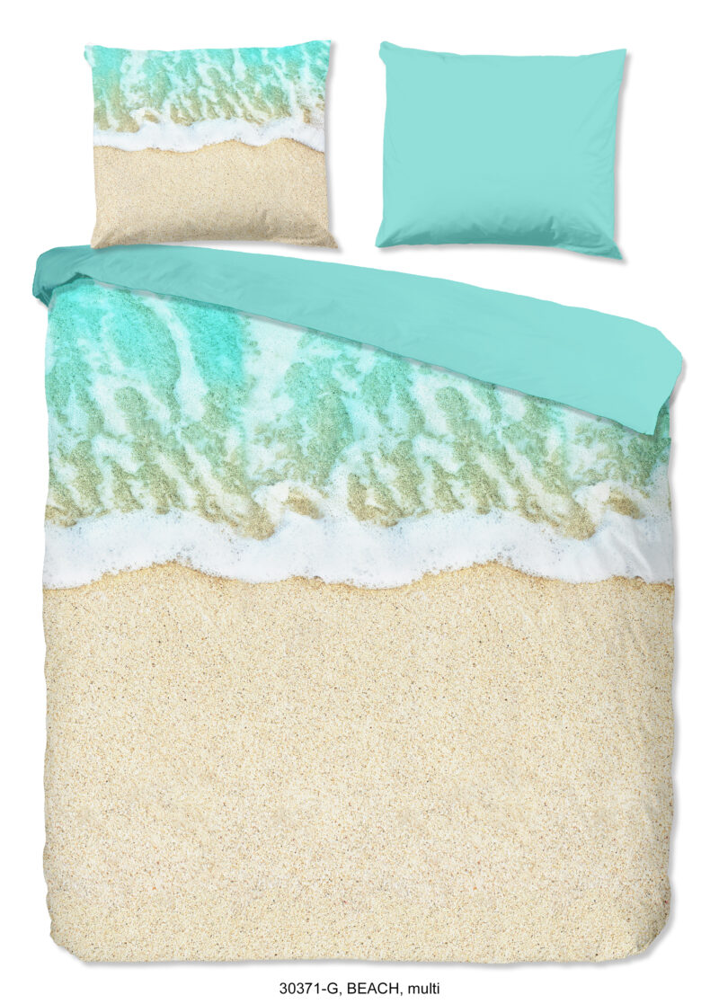 Good Morning Dekbedovertrek "zee/ strand" - Multi - (200x200/220 cm) - Katoen