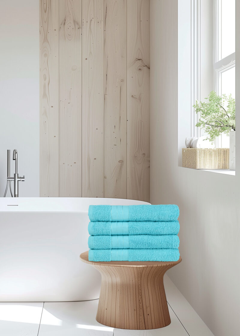 Good Morning Handdoeken set van 4 "" - Aqua