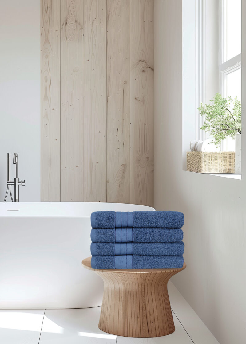 Good Morning Handdoeken set van 4 "" - Blauw