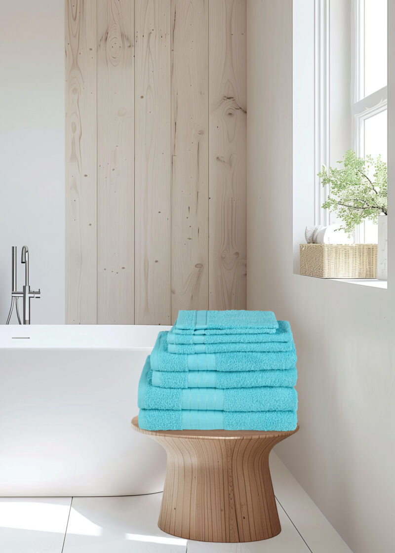 Good Morning Handdoeken set van 8 "" - Aqua