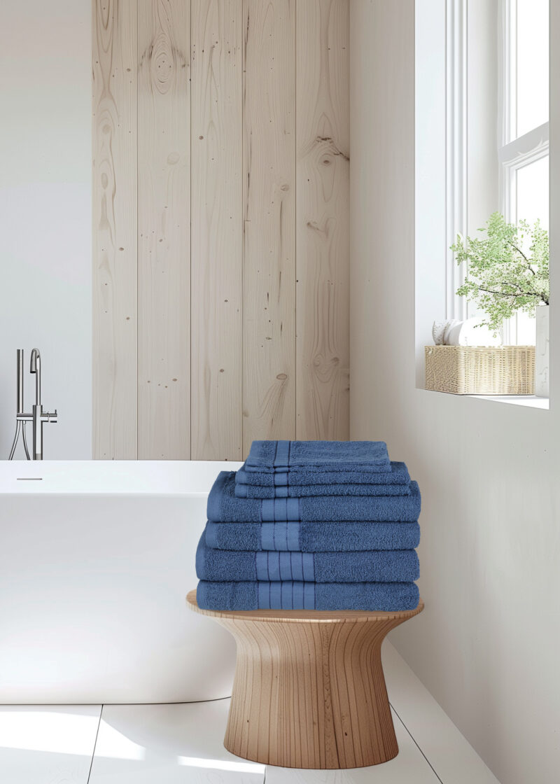 Good Morning Handdoeken set van 8 "" - Blauw