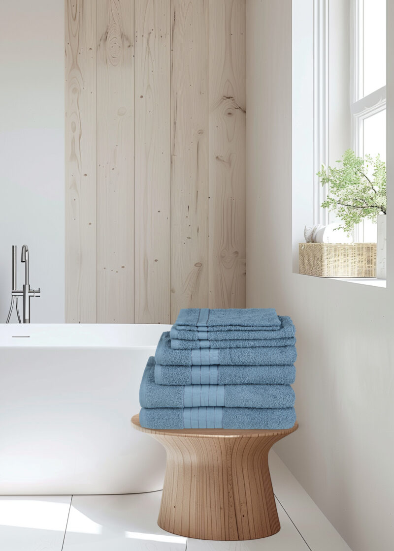 Good Morning Handdoeken set van 8 "" - Blauw