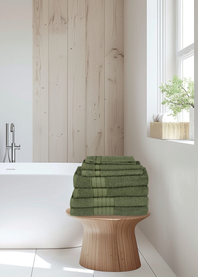 Good Morning Handdoeken set van 8 "" - Groen