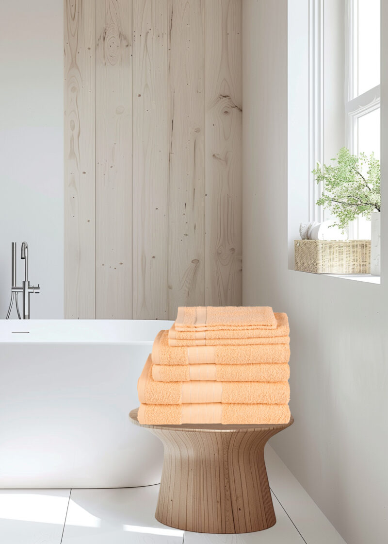 Good Morning Handdoeken set van 8 "" - Koraal