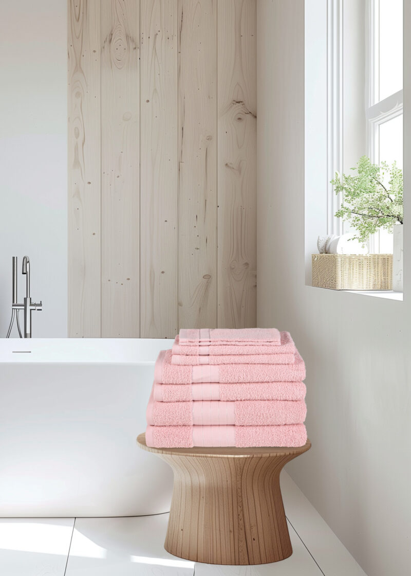 Good Morning Handdoeken set van 8 "" - Roze