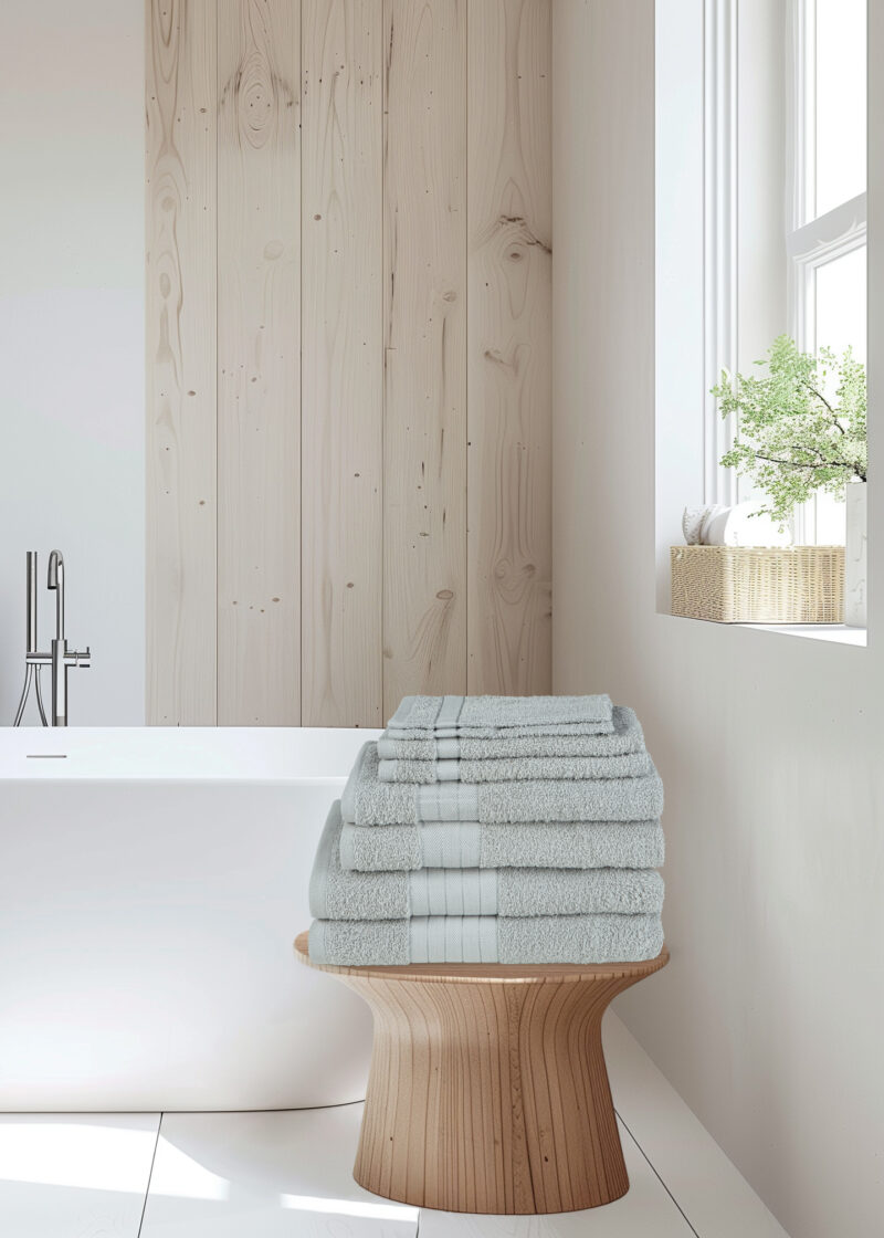 Good Morning Handdoeken set van 8 "" - Zilver