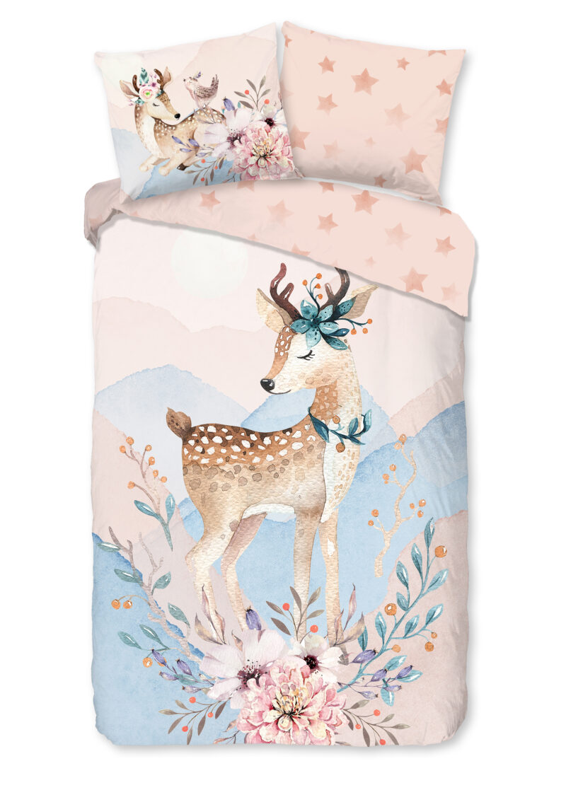 Good Morning Kinderdekbedovertrek "bambi" - Multi - (140x200/220 cm) - Katoen Flanel