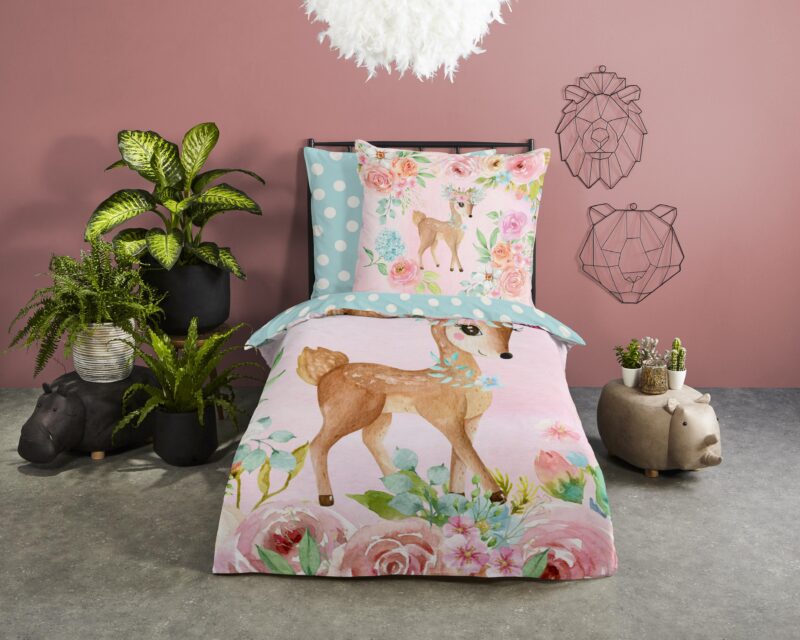 Good Morning Katoenen kinderdekbedovertrek  "Sweet" - Multi