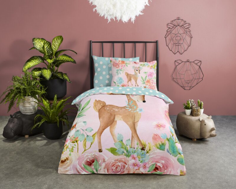 Good Morning Katoenen kinderdekbedovertrek  "Sweet" - Multi