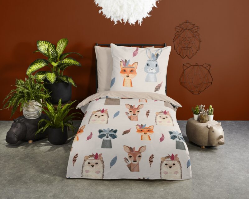 Good Morning Katoenen kinderdekbedovertrek  "Rave" - Multi