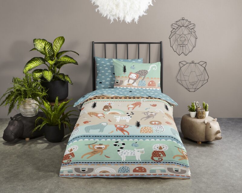 Good Morning Katoenen kinderdekbedovertrek  "Play" - Multi