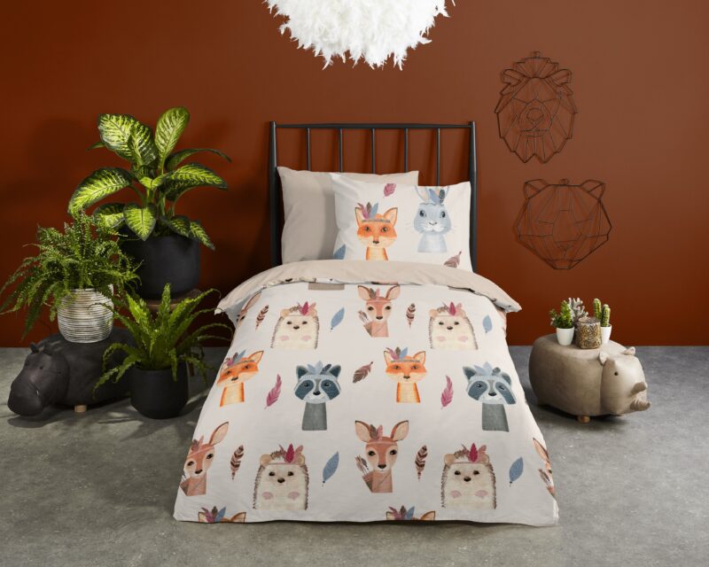 Good Morning Katoenen kinderdekbedovertrek  "Rave" - Multi