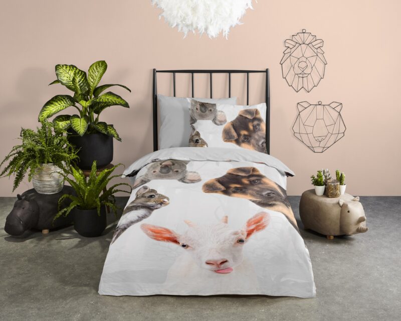 Good Morning Katoenen kinderdekbedovertrek  "Semmie" - Multi