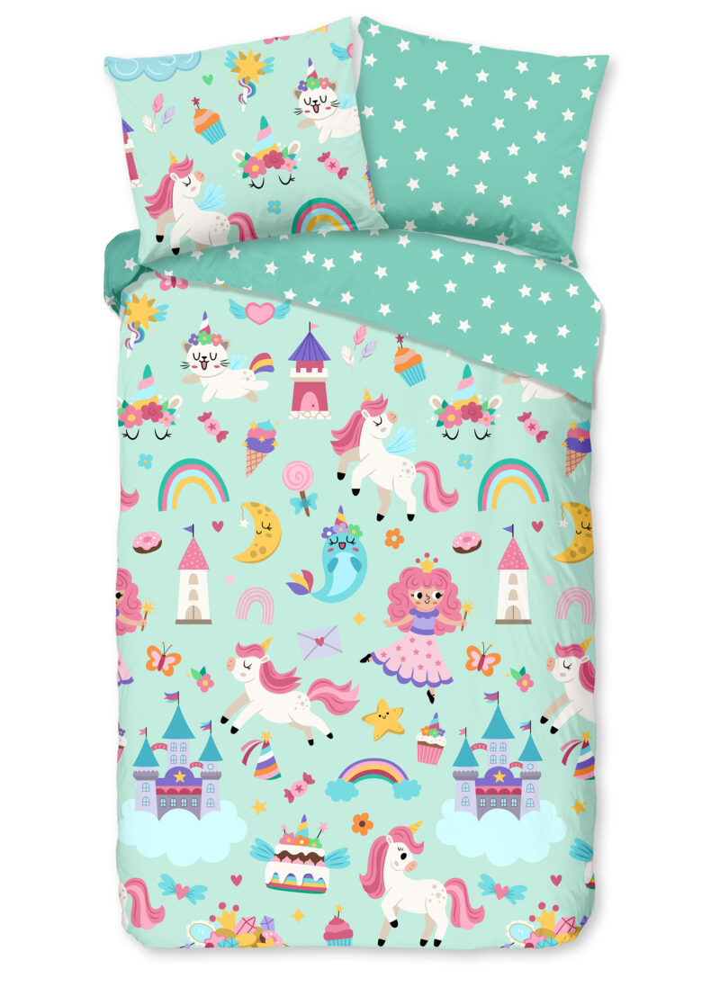 Good Morning Kinderdekbedovertrek "eenhoorn