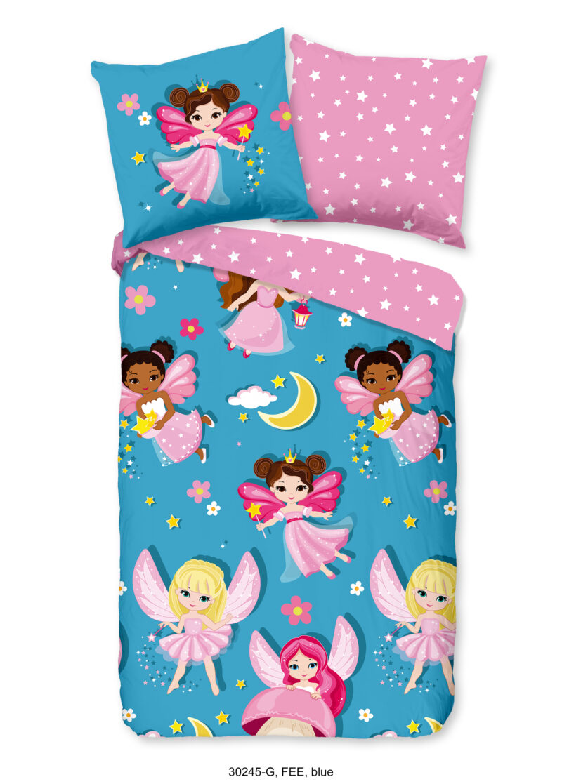 Good Morning Kinderdekbedovertrek "fee / princes" - Multi - (135x200 cm) - Katoen