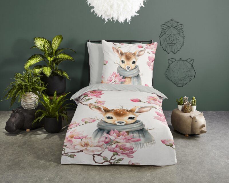 Good Morning Katoenen kinderdekbedovertrek  "Leone" - Multi