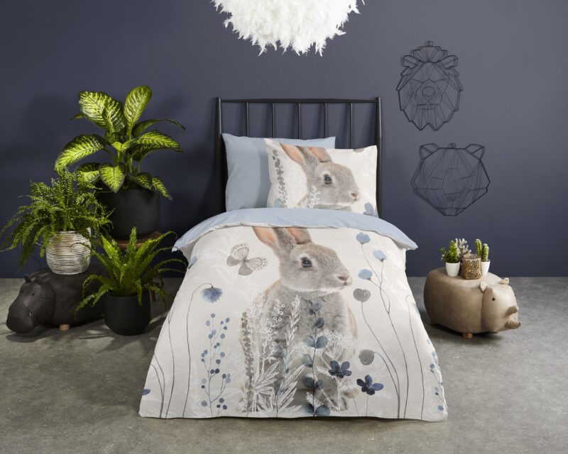 Good Morning Katoenen kinderdekbedovertrek  "Ravi" - Ecru