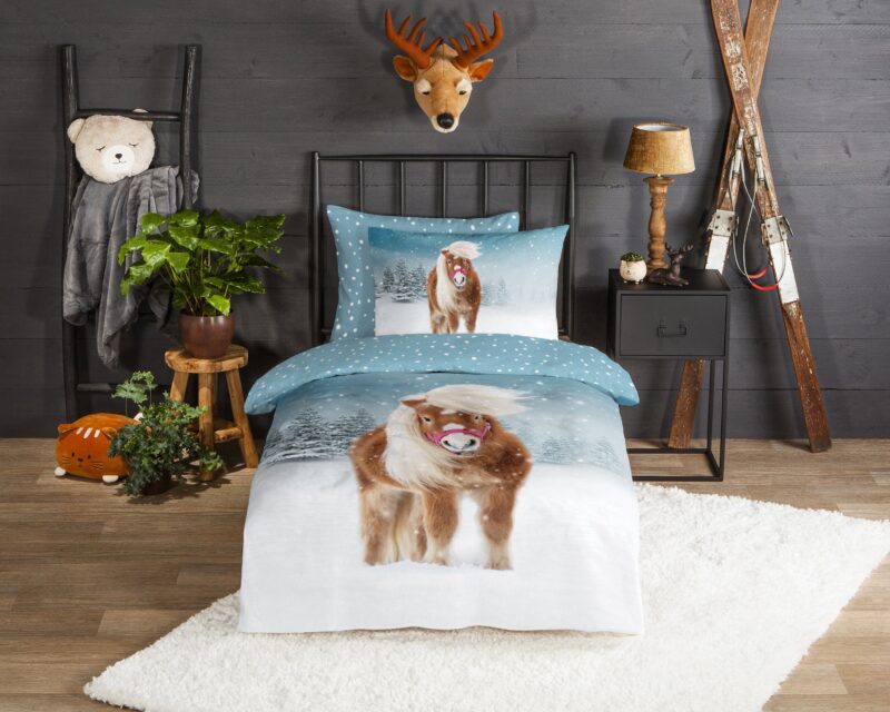 Good Morning Flanellen kinderdekbedovertrek  "Sweet" - Multi