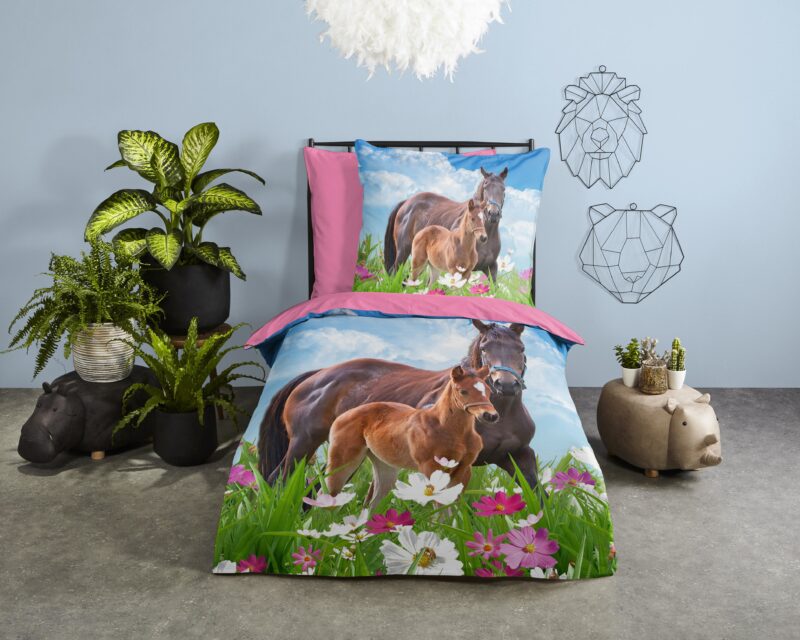 Good Morning Katoenen kinderdekbedovertrek  "Dora" - Multi