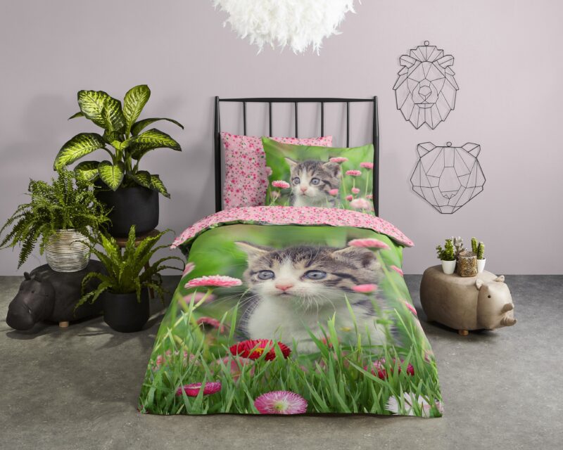 Good Morning Katoenen kinderdekbedovertrek  "Jacky" - Multi