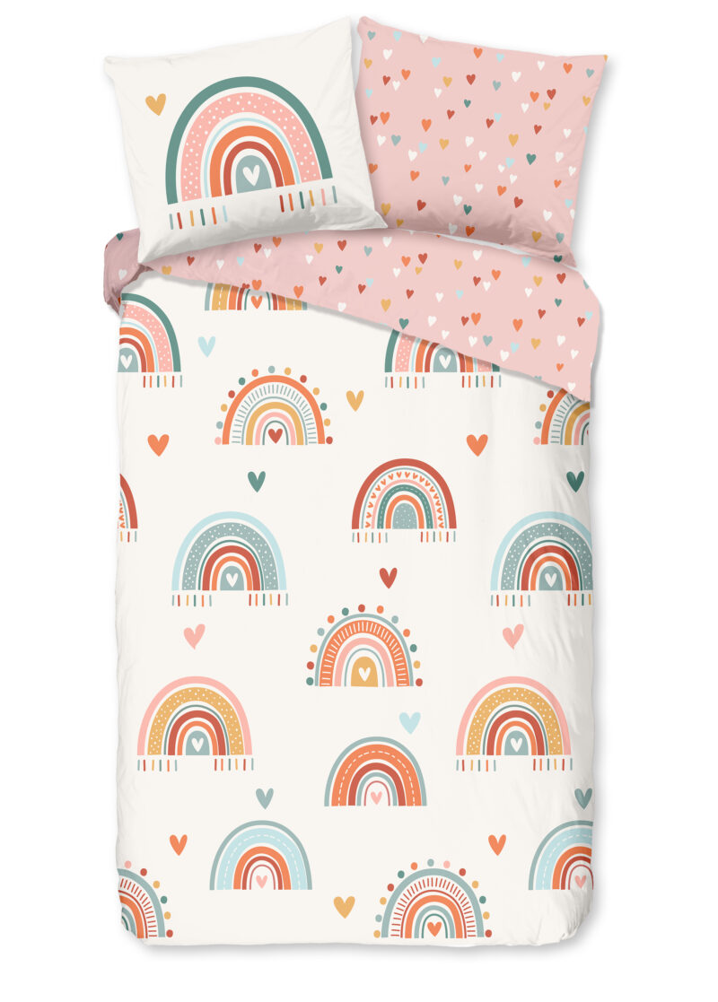 Good Morning Kinderdekbedovertrek "regenbogen" - Multi - (140x200/220 cm) - Katoen