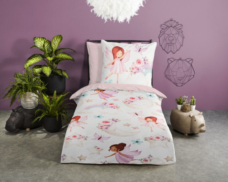 maan en fee" - Multi - (135x200 cm) - Katoen