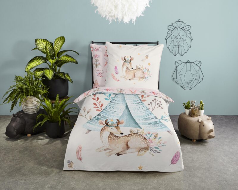 Good Morning Katoenen kinderdekbedovertrek  "Boho" - Multi