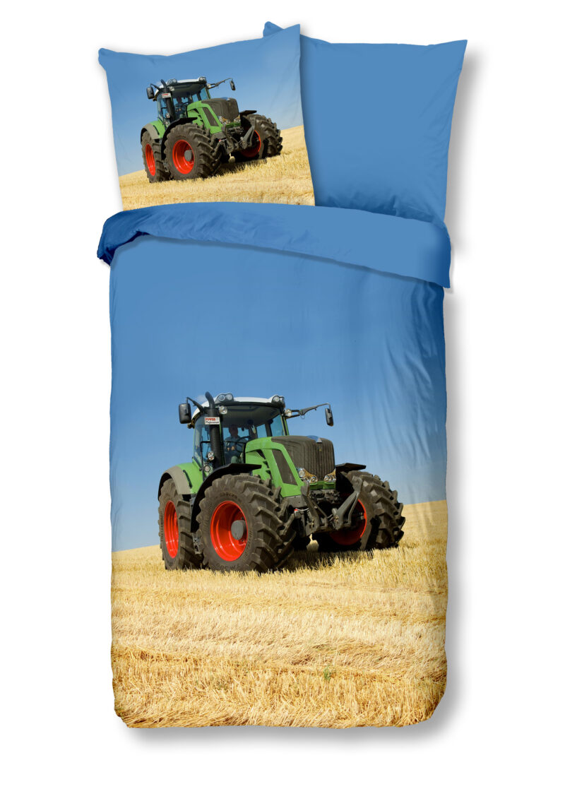 Good Morning Kinderdekbedovertrek "tractor" - Multi - (135x200 cm) - Katoen