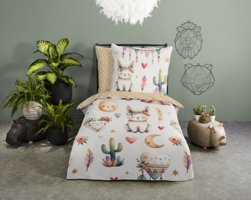Good Morning Katoenen kinderdekbedovertrek  "Luz" - Multi