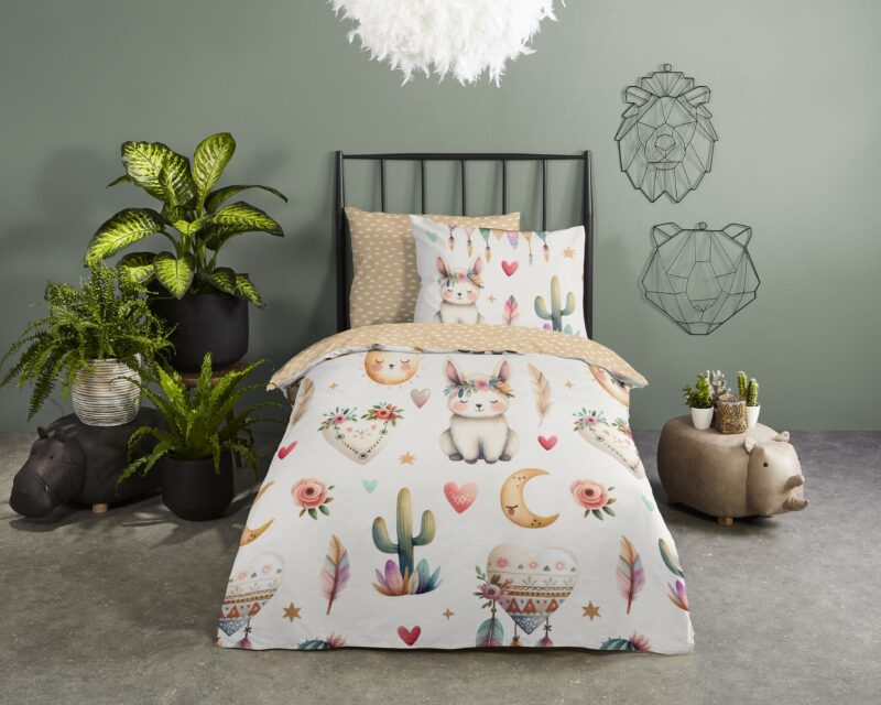 Good Morning Katoenen kinderdekbedovertrek  "Luz" - Multi
