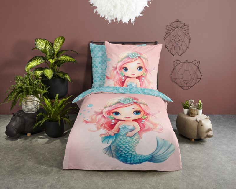 Good Morning Katoenen kinderdekbedovertrek  "Alisse" - Multi