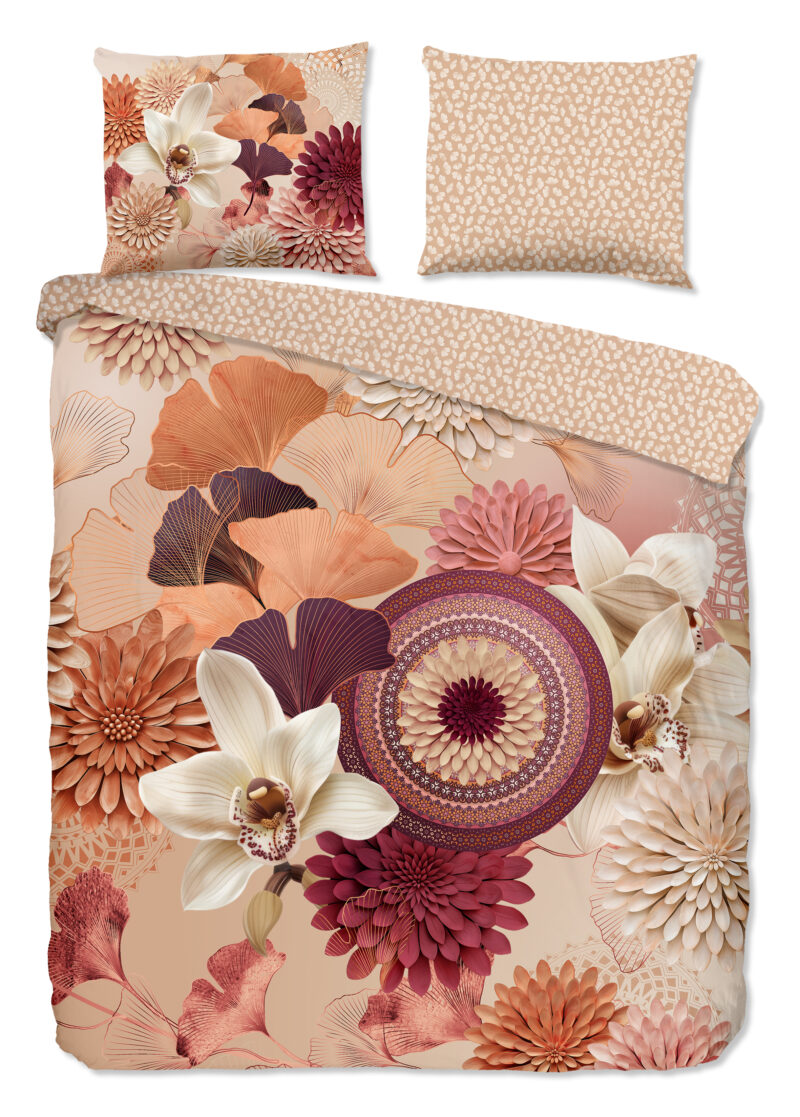 HIP Dekbedovertrek "" - Zand - (240x200/220 cm) - Katoen Satijn