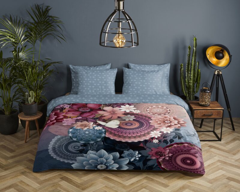 HIP Satijnen dekbedovertrek  "Asher" - Multi