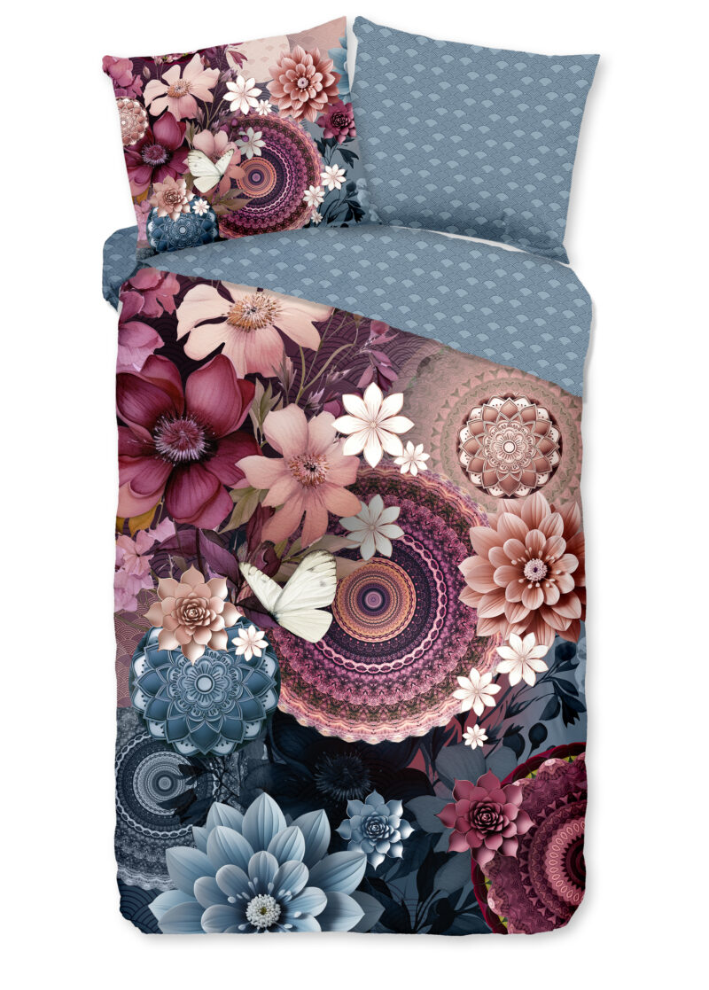 HIP Dekbedovertrek "mandalas & bloemen" - Multi - (140x200/220 cm) - Katoen Satijn