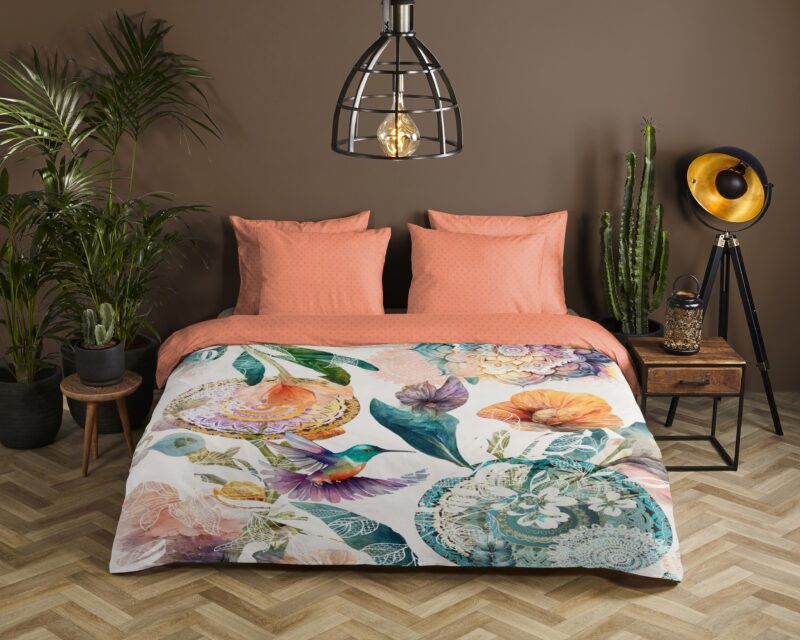 HIP Satijnen dekbedovertrek  "Bernice" - Multi