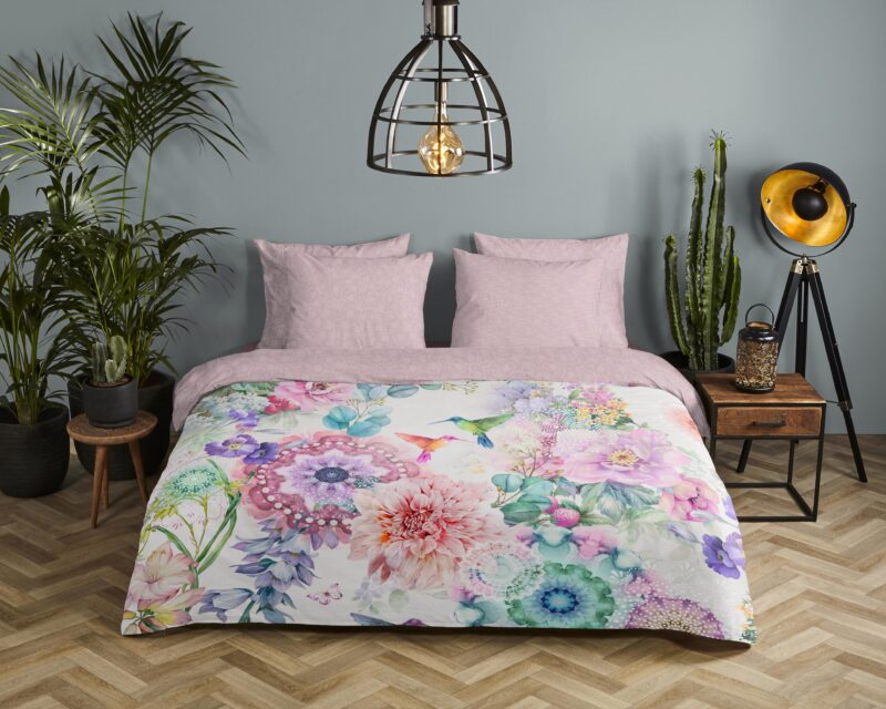 HIP Satijnen dekbedovertrek  "Isaye" - Multi