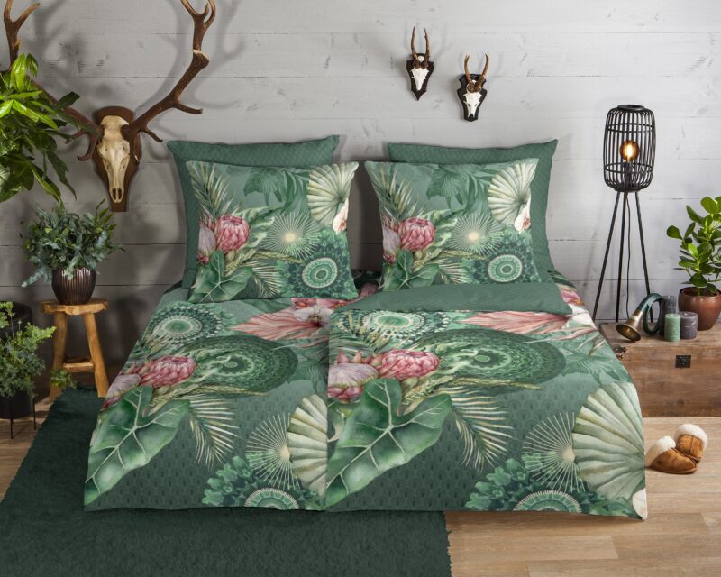 HIP Flanellen dekbedovertrek  "Egor" - Multi