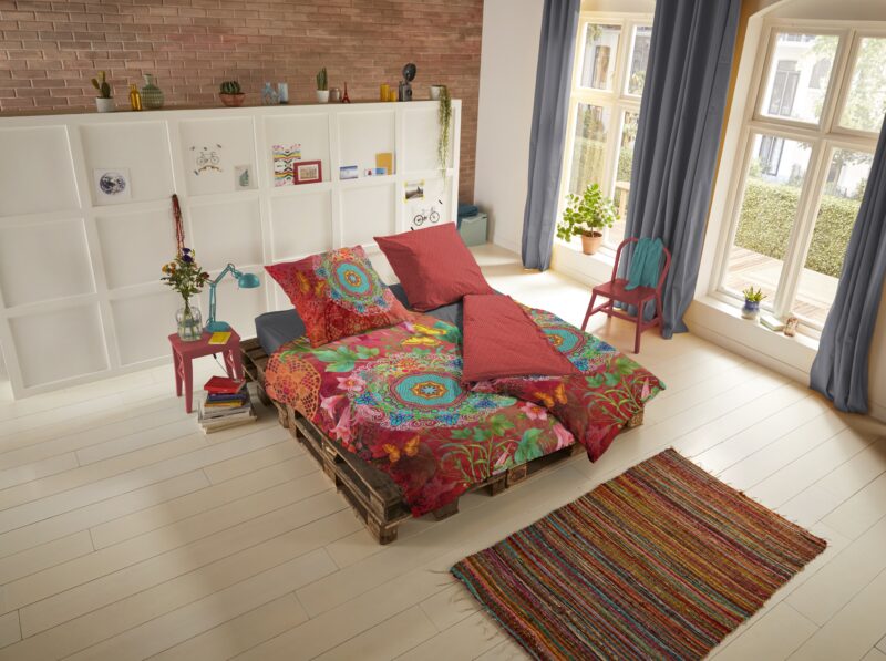 HIP Satijnen dekbedovertrek  "Novali" - Multi