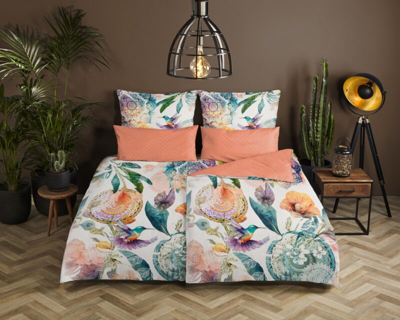 HIP Satijnen dekbedovertrek  "Bernice" - Multi