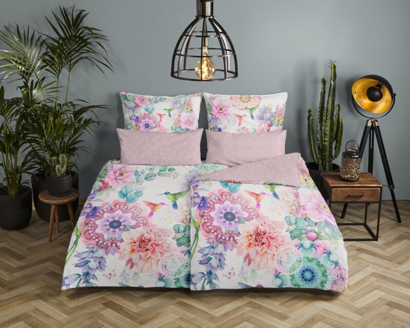 HIP Satijnen dekbedovertrek  "Isaye" - Multi