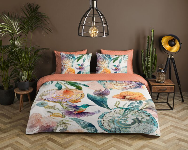 HIP Satijnen dekbedovertrek  "Bernice" - Multi