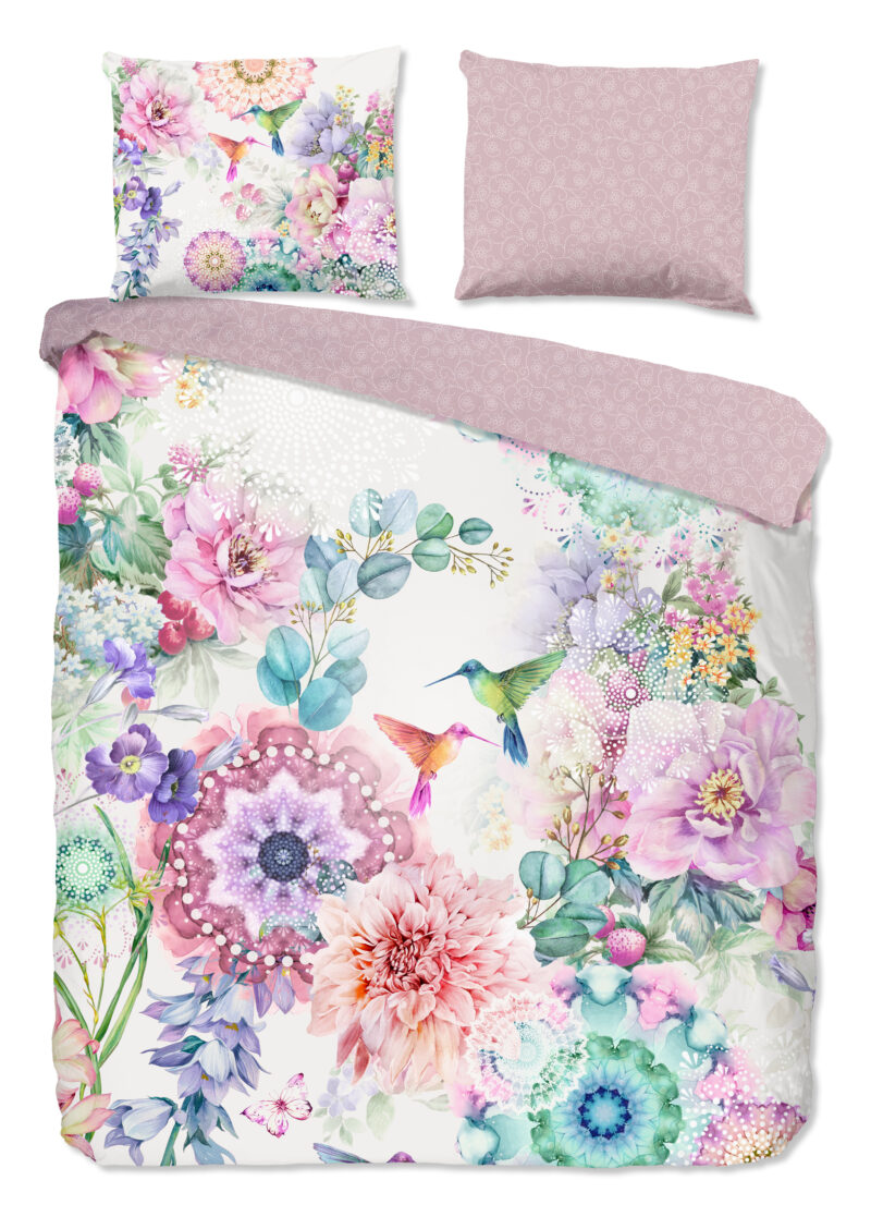 HIP Dekbedovertrek "mandala's en bloemen" - Multi - (240x200/220 cm) - Katoen Satijn