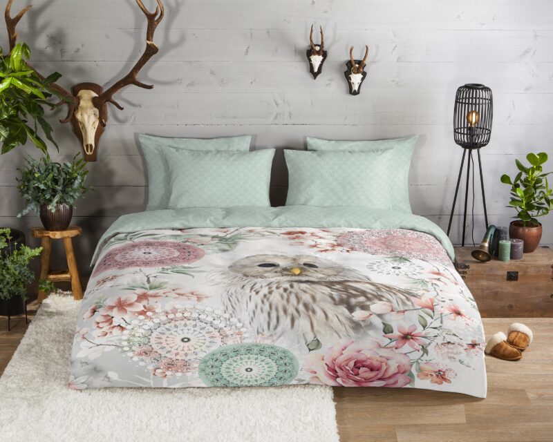 HIP Flanellen dekbedovertrek  "Omaira" - Wit