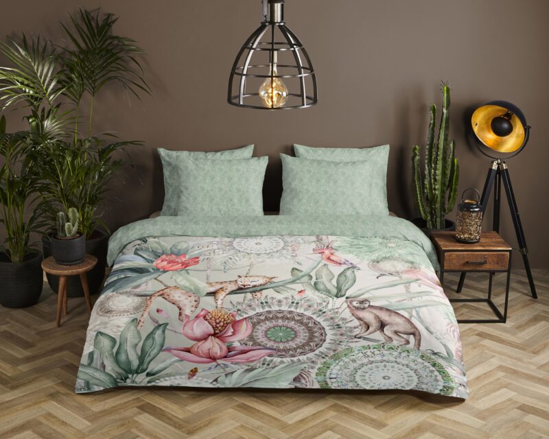 HIP Satijnen dekbedovertrek  "Wayan" - Multi