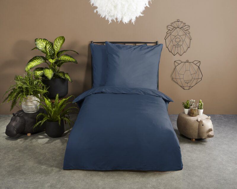 HIP Satijnen dekbedovertrek  "" - Blauw