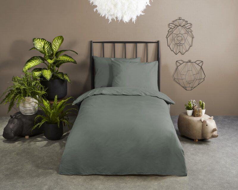 HIP Satijnen dekbedovertrek  "" - Groen