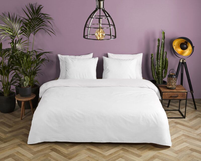 HIP Satijnen dekbedovertrek  "" - Wit