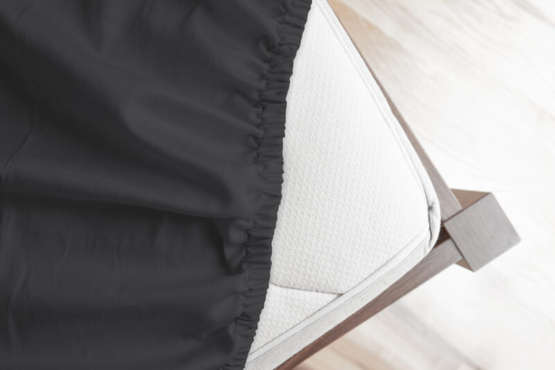 HIP Hoeslaken katoen satijn - Antraciet