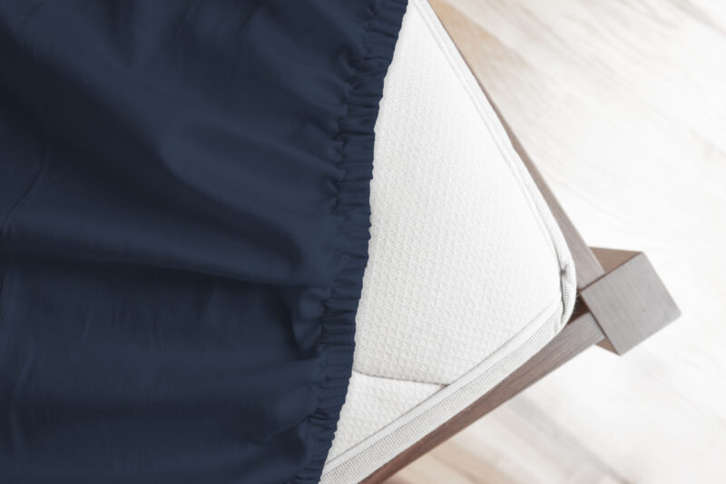 HIP Hoeslaken katoen satijn - Blauw