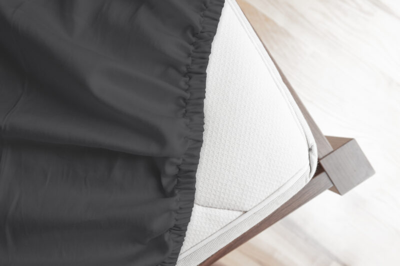 HIP Hoeslaken katoen satijn - Grijs